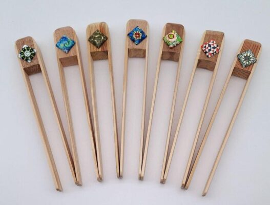 Toaster Tongs with adornment