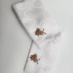 Rosh Hashanah bee  napkins made of cloth